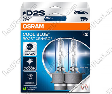 Polttimot Xenon D2S Osram Xenarc Cool Blue Boost 7000K viite: 66240CBB-2HB 2 polttimon pakkauksessa