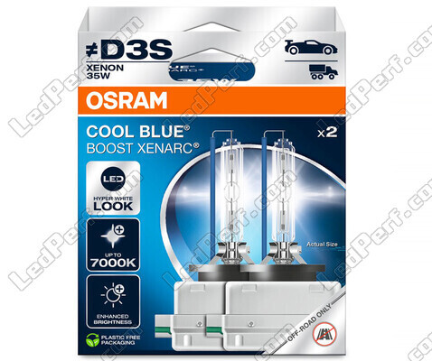 Polttimot Xenon D3S Osram Xenarc Cool Blue Boost 7000K viite: 66340CBB-2HB 2 polttimon pakkauksessa