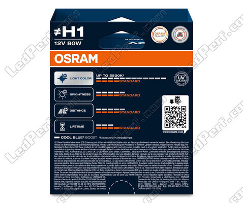 2 polttimon paketti H1 Osram Cool Blue Boost - 5 500K - 62150CBB-2HB