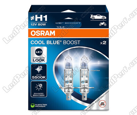 Polttimot H1 Osram Cool Blue Boost 5 500K efektixenon viite: 62150CBB-2HB 2 polttimon pakkauksessa