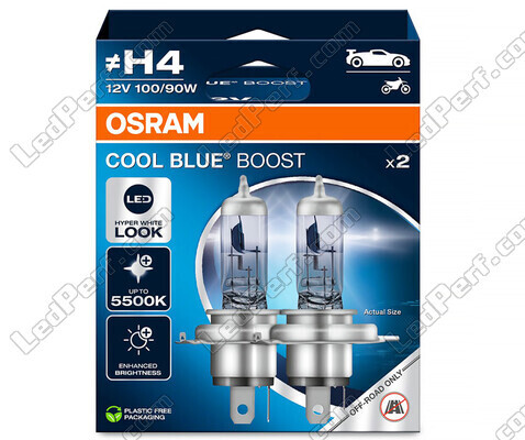 Polttimot H4 Osram Cool Blue Boost 5500K effect xenon viite: 62193CBB-2HB 2 polttimon pakkauksessa