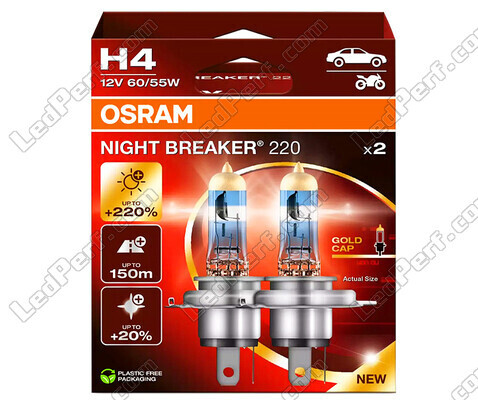 Polttimot H4 OSRAM Night Breaker® 220 - 64193NB220-2HB -Duo Box