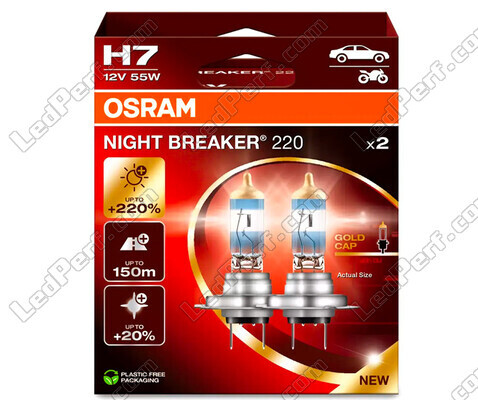 Polttimot H7 OSRAM Night Breaker® 220 - 64210NB220-2HB -Duo Box