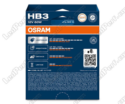 Polttimopari HB3 Osram Cool Blue Intense - 9005CBN-2HB