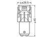 Oranssit P21/5W LED-polttimot Osram LEDriving® SL - BAY15d