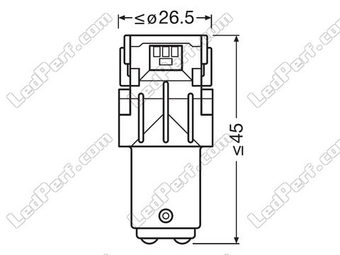 Oranssit P21/5W LED-polttimot Osram LEDriving® SL - BAY15d