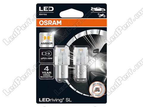 Oranssit P21/5W LED-polttimot Osram LEDriving® SL - BAY15d