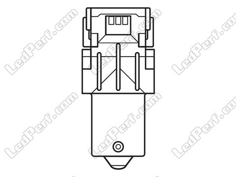 Oranssit P21W LED-polttimot Osram LEDriving® SL - BA15s