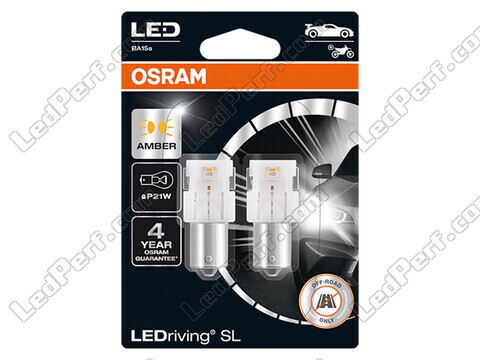 Oranssit P21W LED-polttimot Osram LEDriving® SL - BA15s