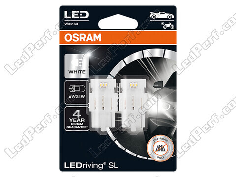 W21W LED-polttimot Osram LEDriving® SL White 6000K - W3x16d