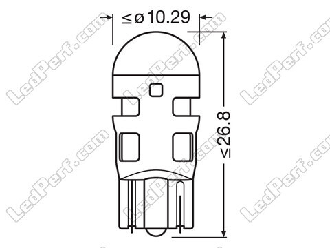 Oranssit W5W / WY5W LED-polttimot Osram LEDriving® SL - W2.1x9.5d