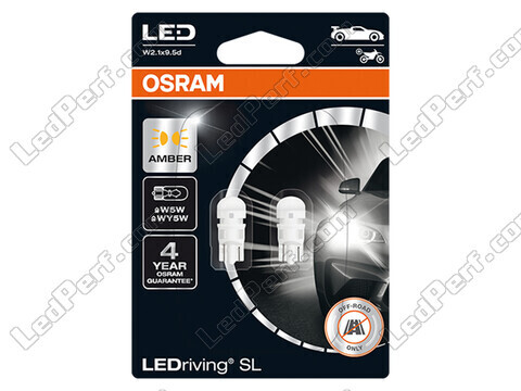 Oranssit W5W / WY5W LED-polttimot Osram LEDriving® SL - W2.1x9.5d