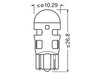 W5W LED-polttimot Osram LEDriving® SL Punaiset - W2.1x9.5d