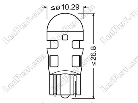 W5W LED-polttimot Osram LEDriving® SL Punaiset - W2.1x9.5d