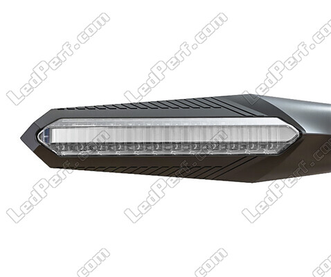 Etupuolen näkymä dynaamiset LED-vilkut + jarruvalojen Aprilia RS 125 (1999 - 2005)