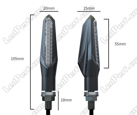 Mitat dynaamiset LED-vilkut 3 in 1 Derbi GPR 125 (2004 - 2009)