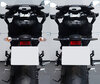 Vertailu ennen ja jälkeen asennuksen Dynaamiset LED-vilkut + jarruvalojen Ducati Monster 1100