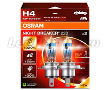 2 polttimon paketti H4 OSRAM Night Breaker® 220 - 64193NB220-2HB